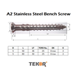 Stainless Steel Bench Screws