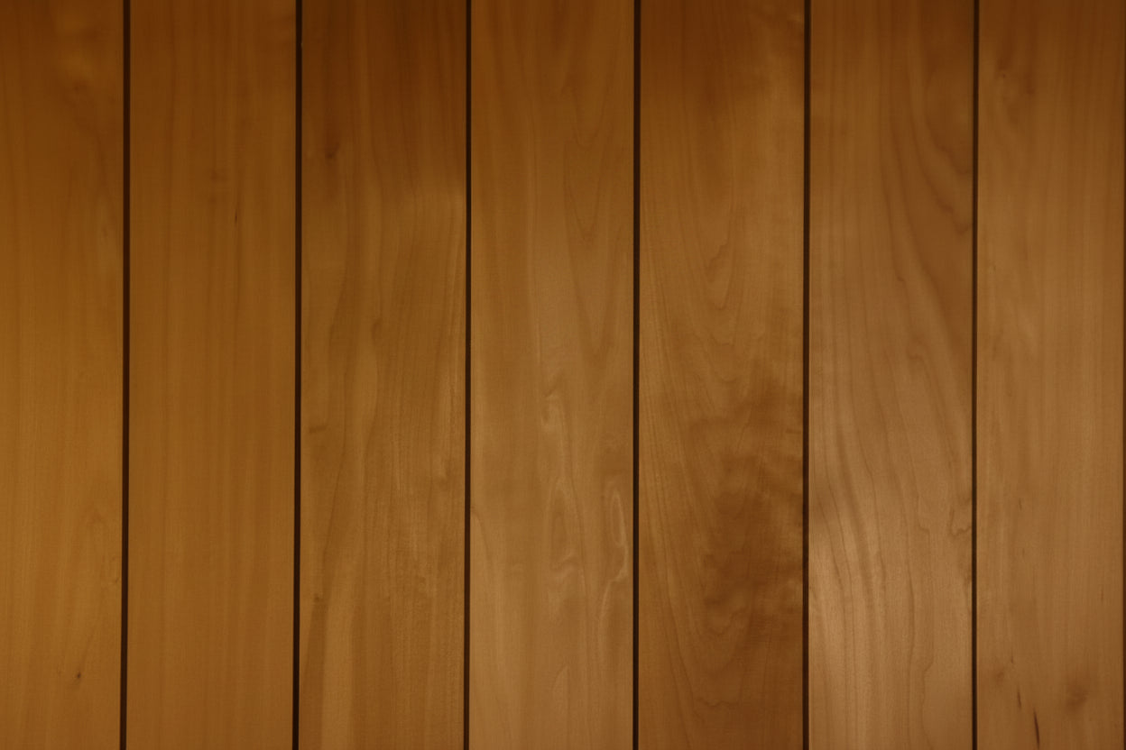 ThermoAspen sauna interior wall cladding.